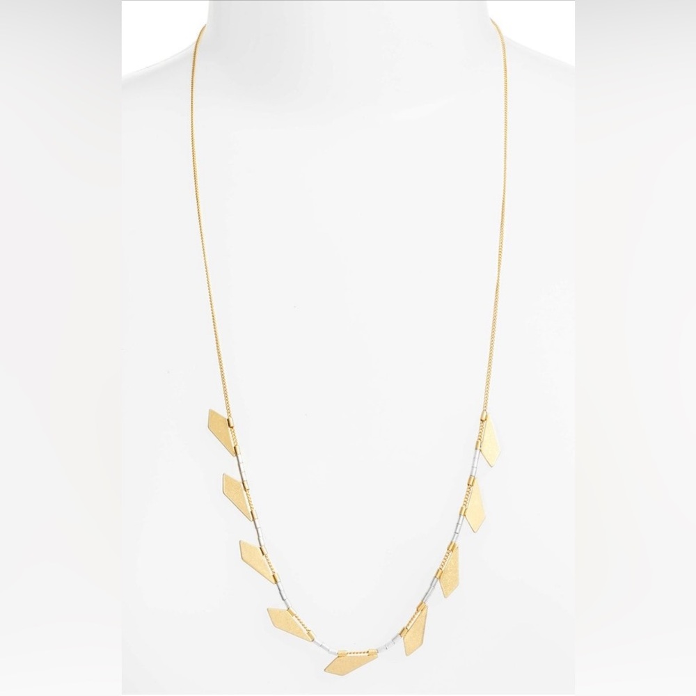 Madewell Shapemix Chain Necklace long necklace, gold silver